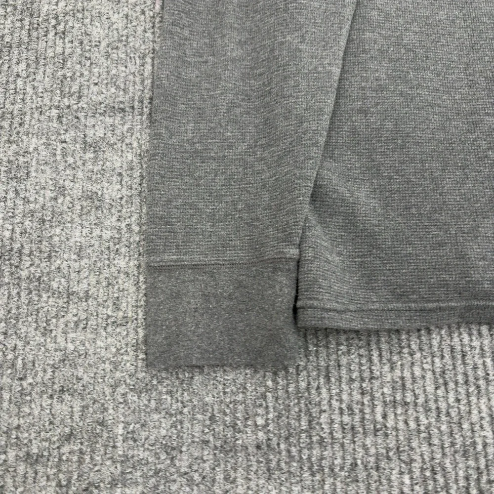 Polo Ralph Lauren Shirt Mens L Grey Cotton Waffle Knit Thermal Crewneck Casual